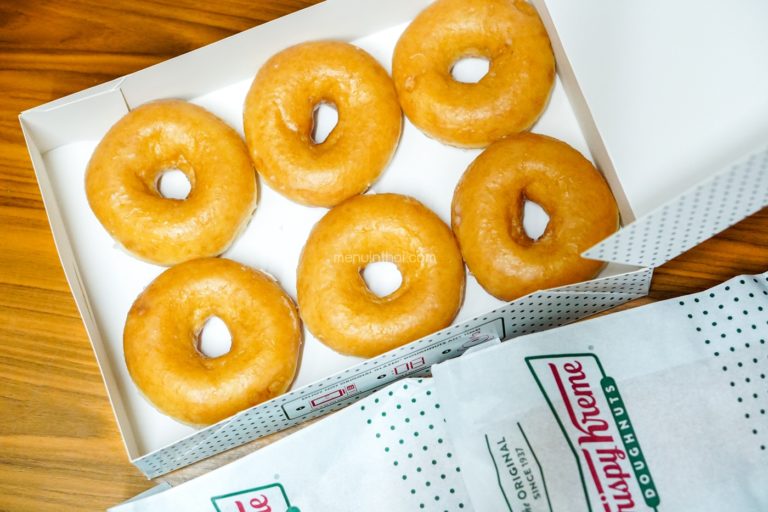 เมนู ราคา Krispy Kreme (คริสปีครีม) โดนัทสุดนุ่มจากอเมริกา