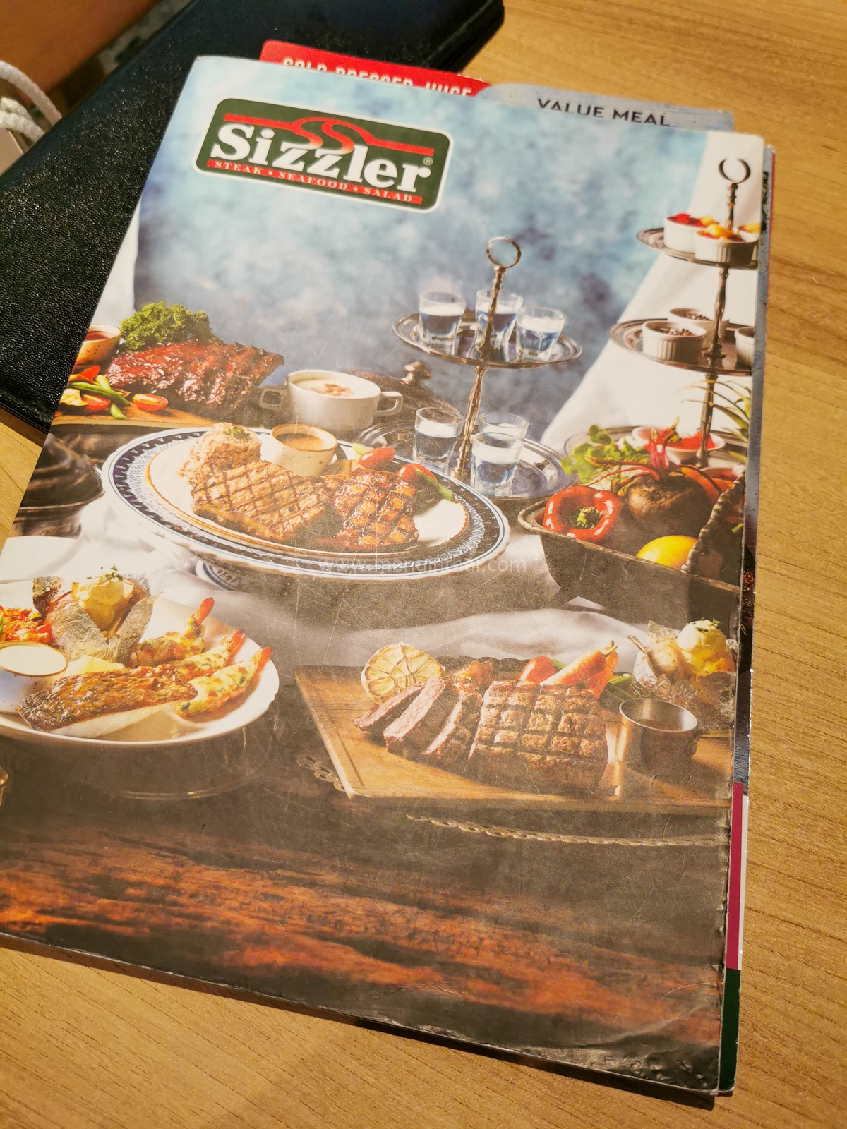 Sizzler เมนู สเต๊ก